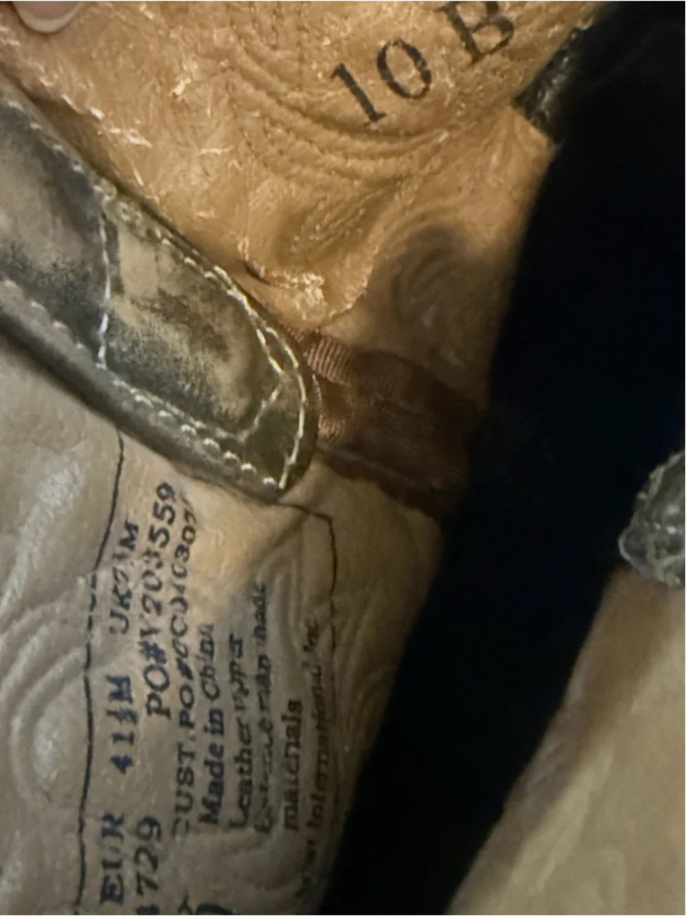 Ariat Fatbaby Saddle Boots Womens 10 Tan Leather Heart Western Cowgirl Rustic